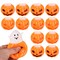 12Pcs Halloween Pumpkin Squeeze Toy Slow Rebound Tpr Stress Relief Kids Teens Adults Ghost Orange Pumpkin Head Squishes